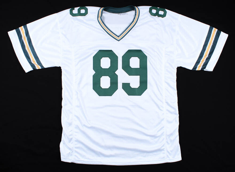 Mark Chmura Signed Green Bay Packers Jersey (Beckett COA) 3xPro Bowl Tight End