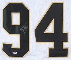 Cameron Jordan Signed New Orleans Saints White Jersey (PSA Holo) 3×Pro Bowl D.E.