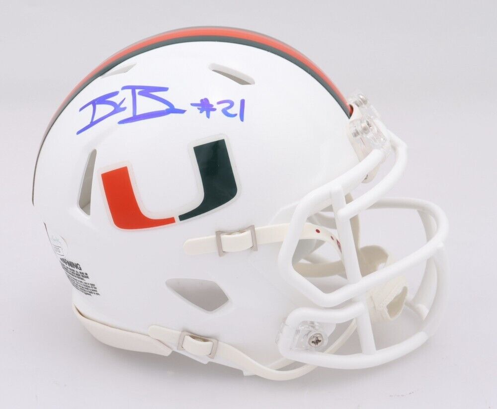 Bubba Bolden Signed Miami Hurricanes Mini-Helmet (JSA COA) Seattle Seahawks D.B.