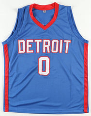 Marcus Sasser Signed Detroit Pistons Jersey (Beckett) 2023 1st Round Pick /Guard