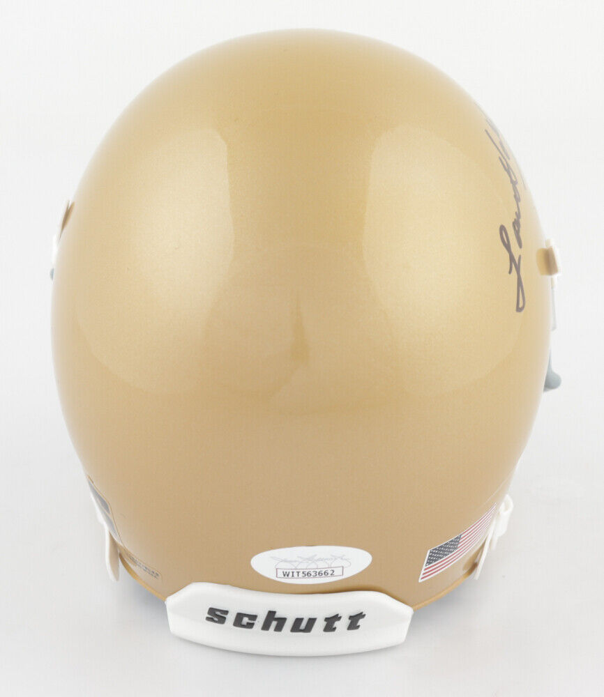 Lou Holtz Signed Notre Dame Fighting Irish Schutt Mini Helmet (JSA) Head Coach