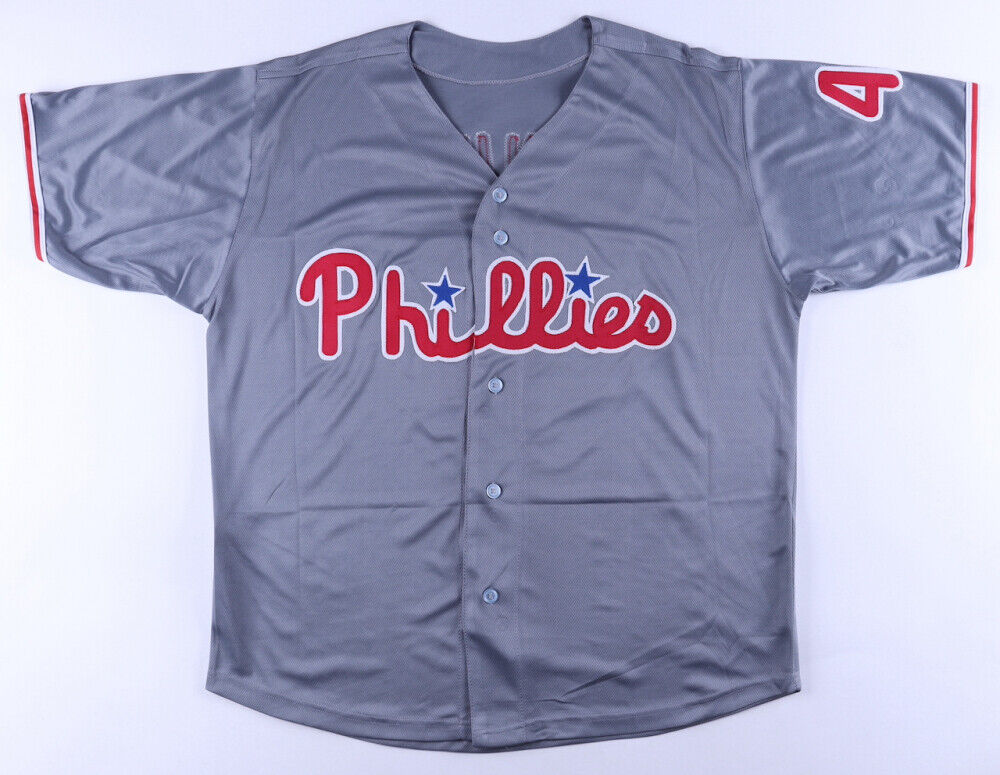 Charlie Manuel Philadelphia Phillies Signed Jersey (JSA COA) 2008 World Champion