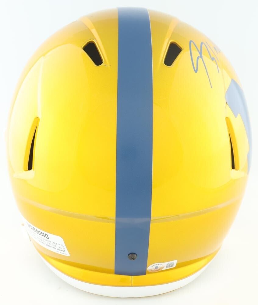 Blake Corum Signed Michigan Wolverines Flash Alternate Speed Full-Size Helmet