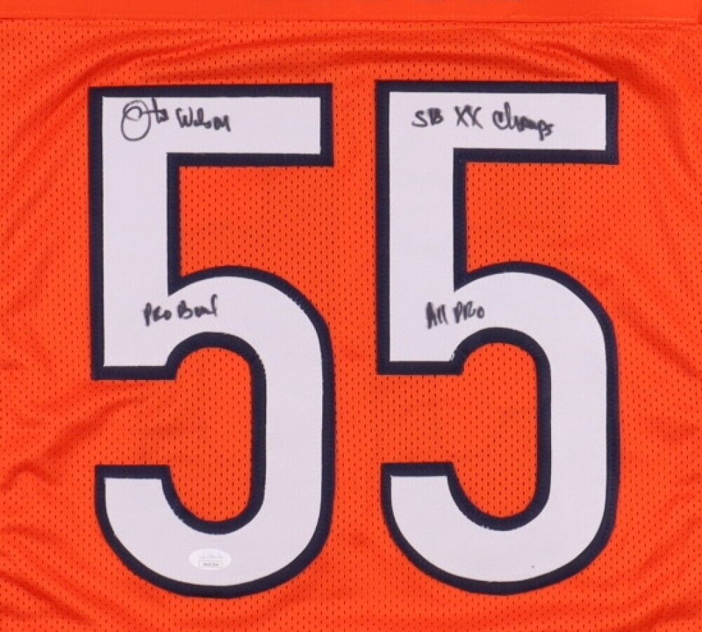 Otis Wilson Signed Chicago Bear Jersey Inscribed "SB XX Champs & Pro Bowl" (JSA)