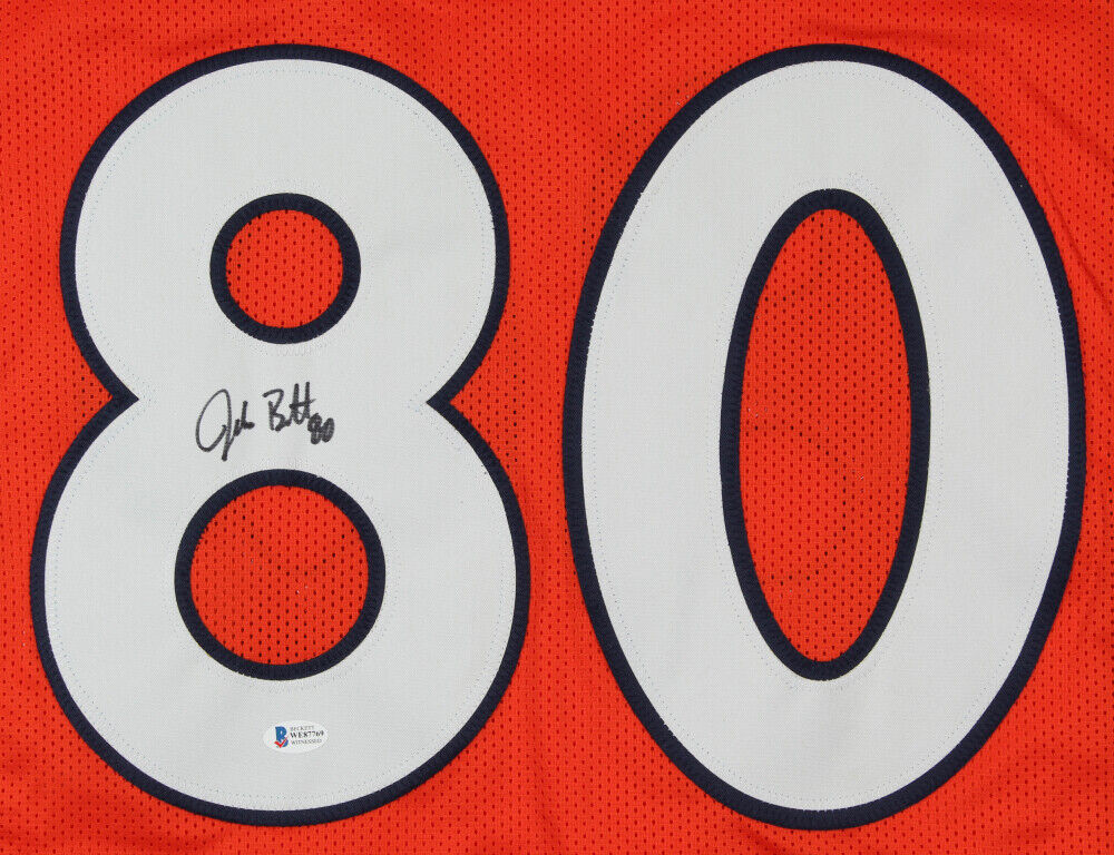 Jake Butt Signed Broncos Jersey (Beckett COA) Denver's 5th Rnd Pk 2017 NFL Draft