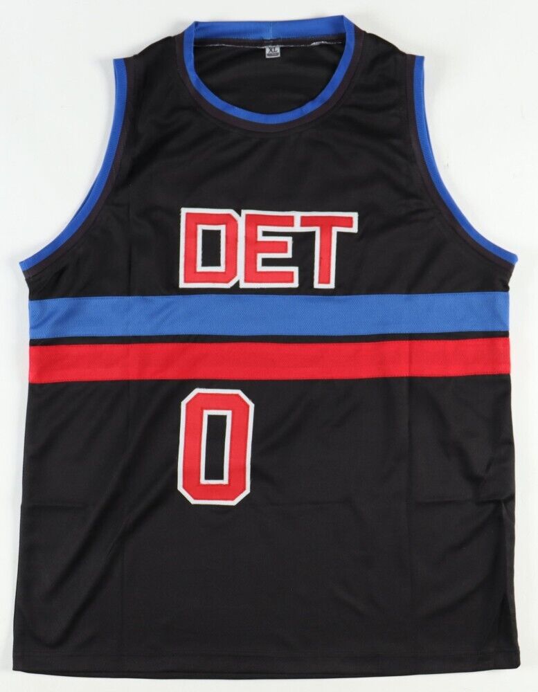 Marcus Sasser Signed Detroit Pistons Jersey (Beckett) 2023 1st Round Draft Pick