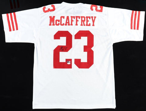 Christian McCaffrey Signed San Francisco 49ers Home Jersey (JSA) 2xPro Bowl RB