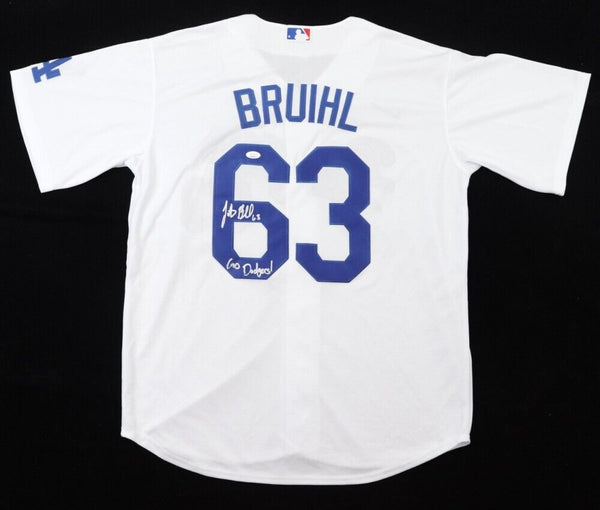 Justin Bruihl Signed Los Angeles Jersey Inscribed Go Dodgers