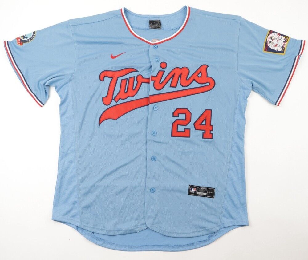 Gary Sanchez Signed Minnesota Twin Throwback Jersey (JSA COA) 2xAll Star Catcher