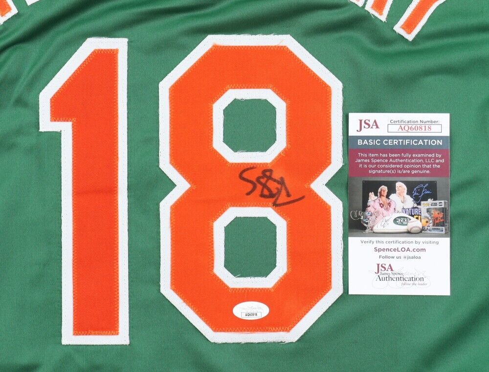 Darryl Strawberry Signed New York Mets St. Patrick's Day Green Jersey (JSA COA)