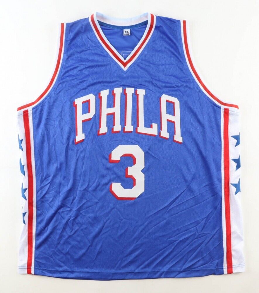 Allen Iverson Signed Philadelphia 76ers Jersey / #1 Pick 1996 Draft (JSA COA)
