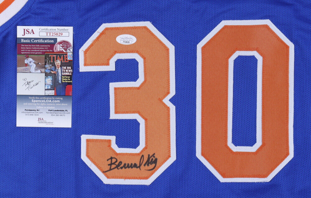 Bernard King Signed New York Knicks Jersey (JSA COA) 4xNBA All Star Forward