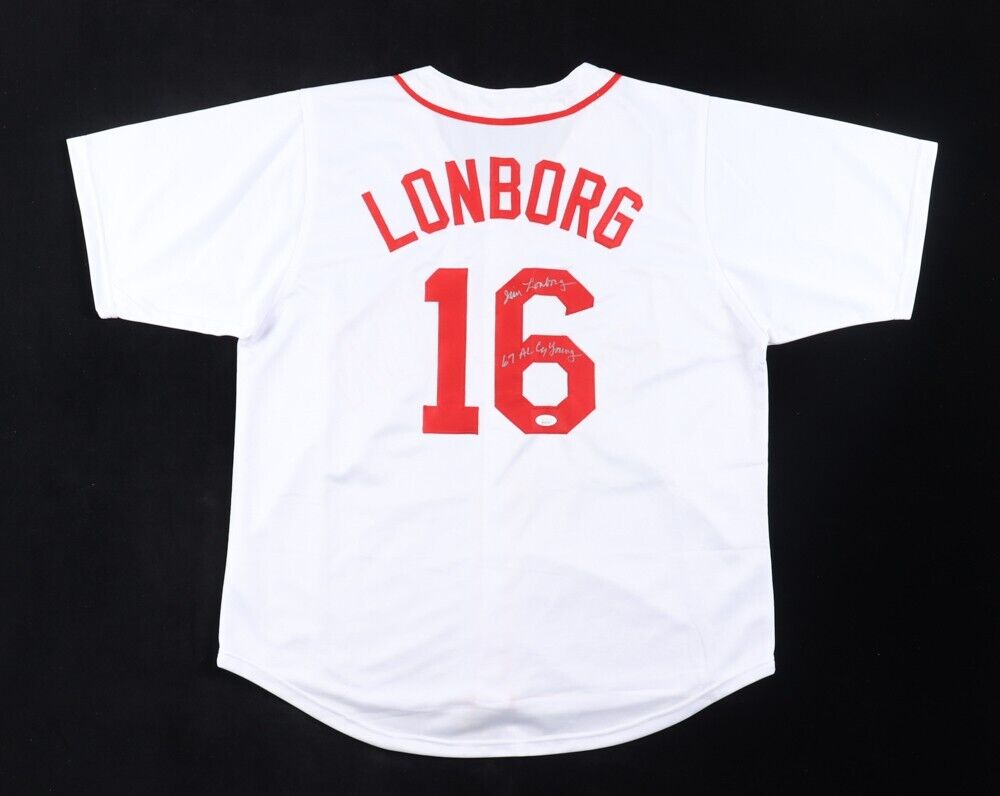 Jim Lonborg Signed Boston Red Sox Jersey Inscribed "67 AL CY Young" (JSA COA)