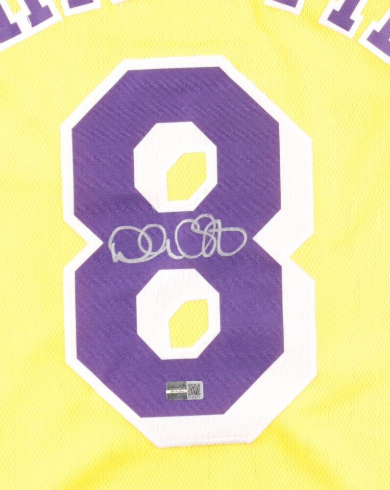 Doug Christie Signed Los Angeles Lakers Jersey (Steiner) 1992 1st Round Draft Pk