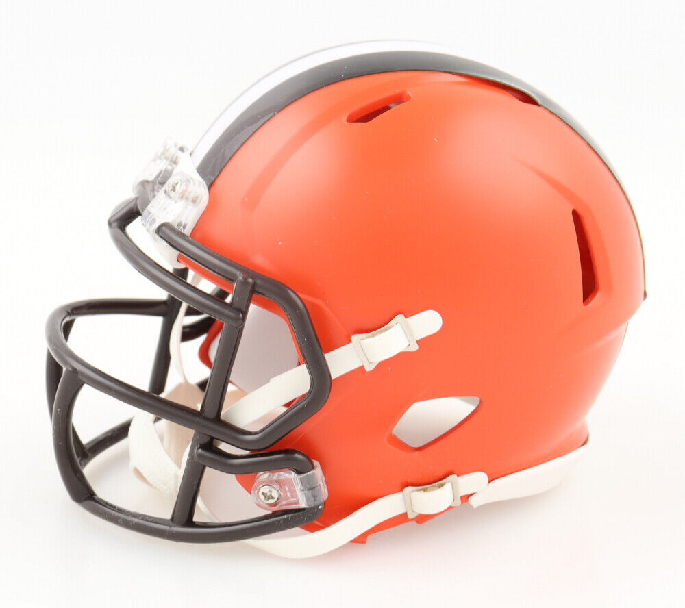 Eric Metcalf Signed Cleveland Browns Speed Mini Helmet (JSA & Players Ink)