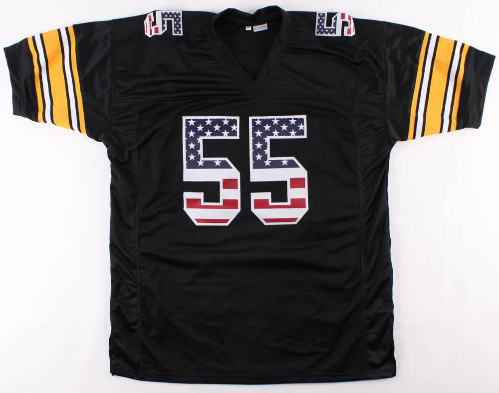 Devin Bush Signed Pittsburgh Pittsburgh Steelers Stars/Stripes Jersey (TSE Holo)