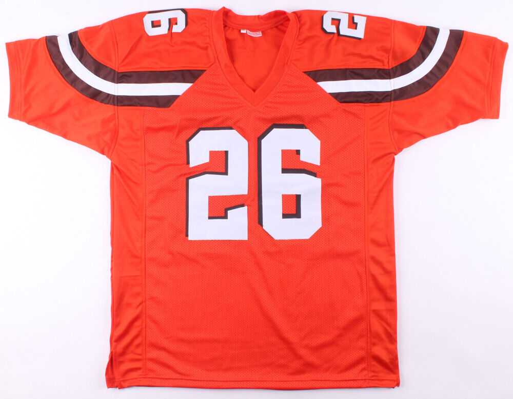 Greedy Williams Signed Cleveland Browns Jersey (TSE COA) 2019 2nd Rd Pick DB LSU