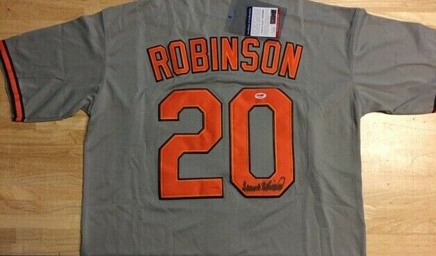 Frank Robinson Signed Baltimore Orioles Jersey (PSA) 1966 Triple Crown Winner