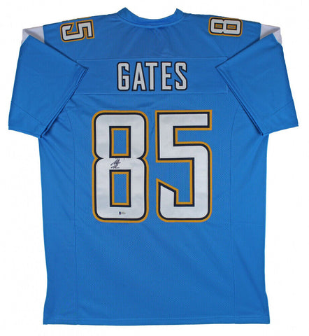 Antonio Gates Signed San Diego Chargers Jersey (Beckett COA) 8×Pro Bowl TE