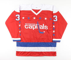Don Beaupre Signed Washington Capitals Jersey Inscribed "Rock the Red" (JSA COA)