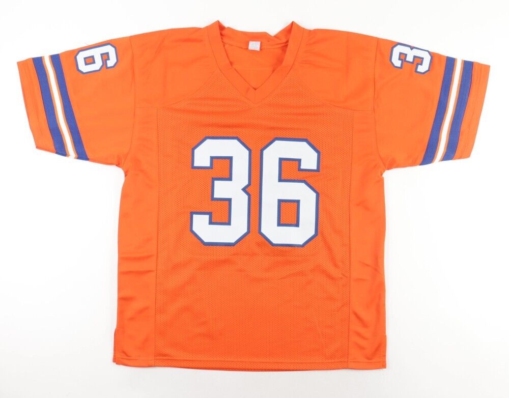 Billy Thompson Signed Denver Broncos Jersey "ROF 87" (Beckett) 3xPro Bowl D.B.