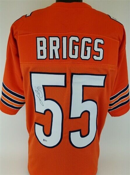 Lance Briggs Signed Chicago Bears Jersey (Beckett) 7×Pro Bowl (2005–2011) L.B.