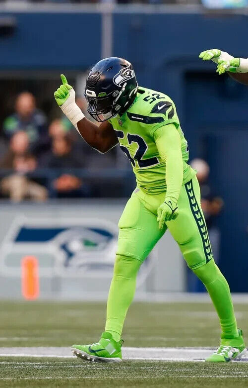 Darrell Taylor Signed Seattle Seahawks Jersey (Beckett) 2020 2nd Rnd Pk Tennesse