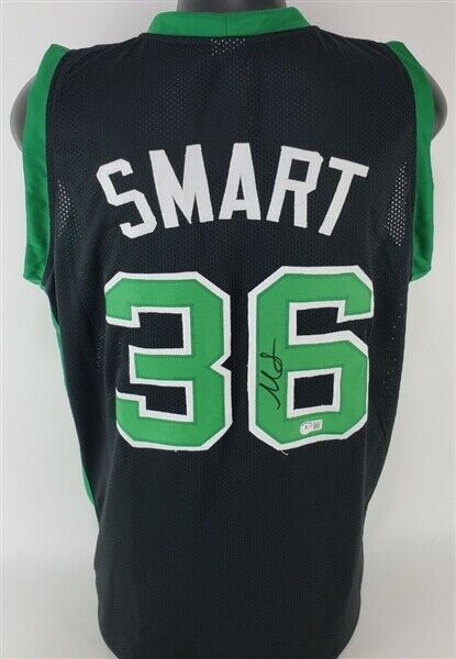 Marcus Smart Signed Boston Celtics Jersey (Beckett) 2021-22 Defensive P O Y