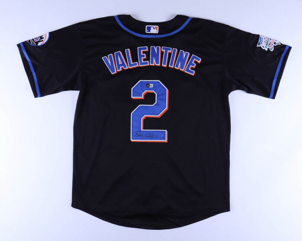 Bobby Valentine Signed Mets Jersey (Beckett COA) New York Manager 1996–2002