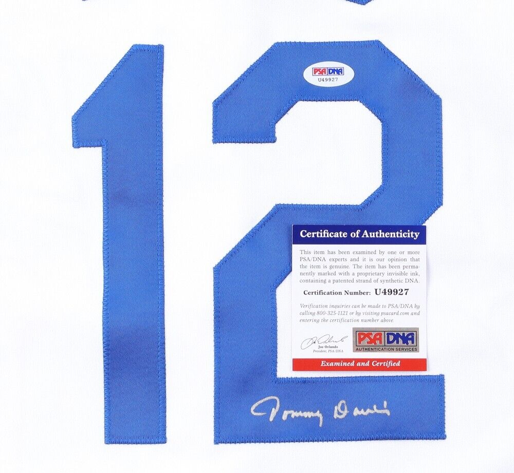 Tommy Davis Signed Los Angeles Dodgers Jersey (PSA COA) 2xWorld Series Champion