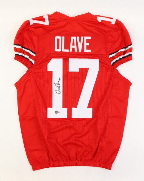 Chris Olave Signed Ohio State Buckeyes Jersey (Beckett COA) Frosh