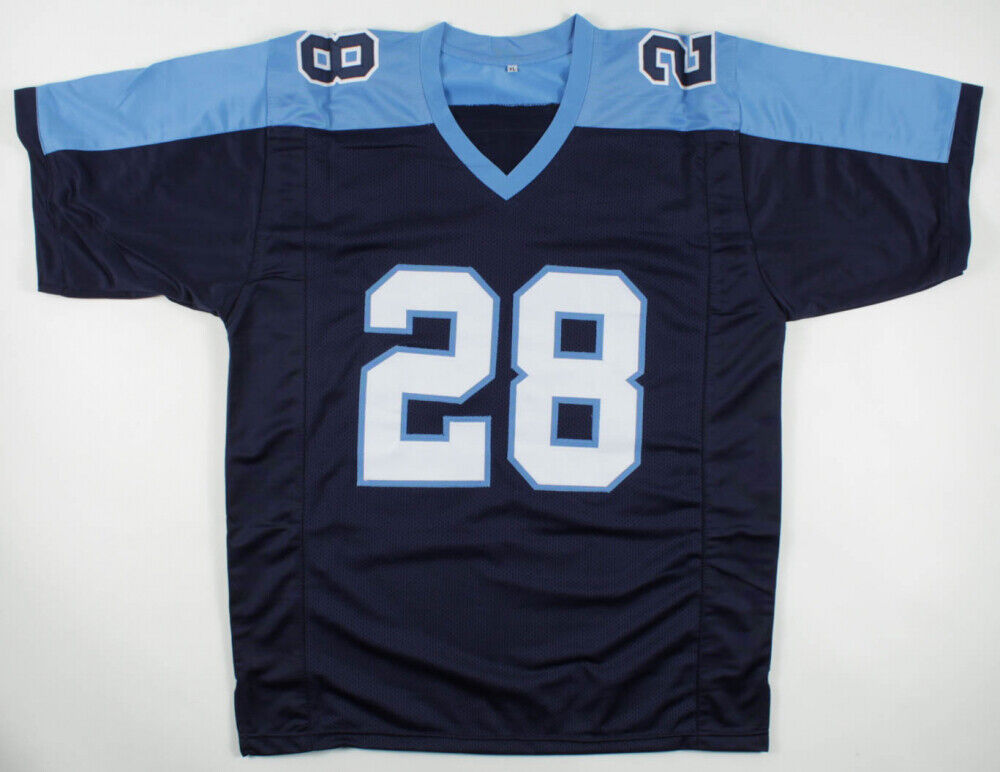 Chris Johnson Signed Tennessee Titans Jersey (JSA COA) 3×Pro Bowl RB 2008–2010