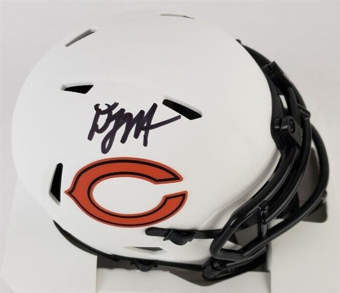 D.J. Moore Signed Chicago Bear Lunar Eclipse Alternate Speed Mini Helmet Beckett