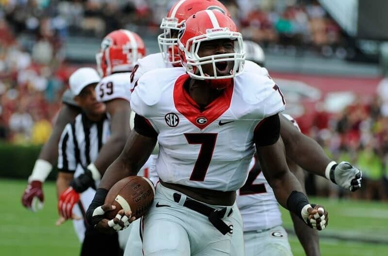 Lorenzo Carter Signed Georgia Bulldogs Black Jersey (PSA) Atlanta Falcons L.B.