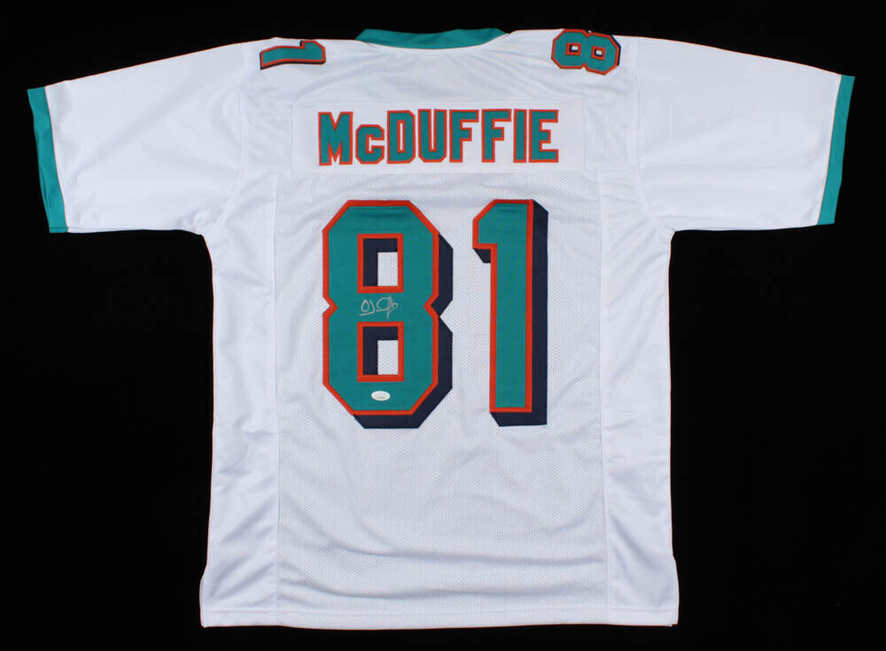O. J. McDuffie Signed Dolphins Jersey (JSA COA) Miami W.R (1993–2001) Penn State