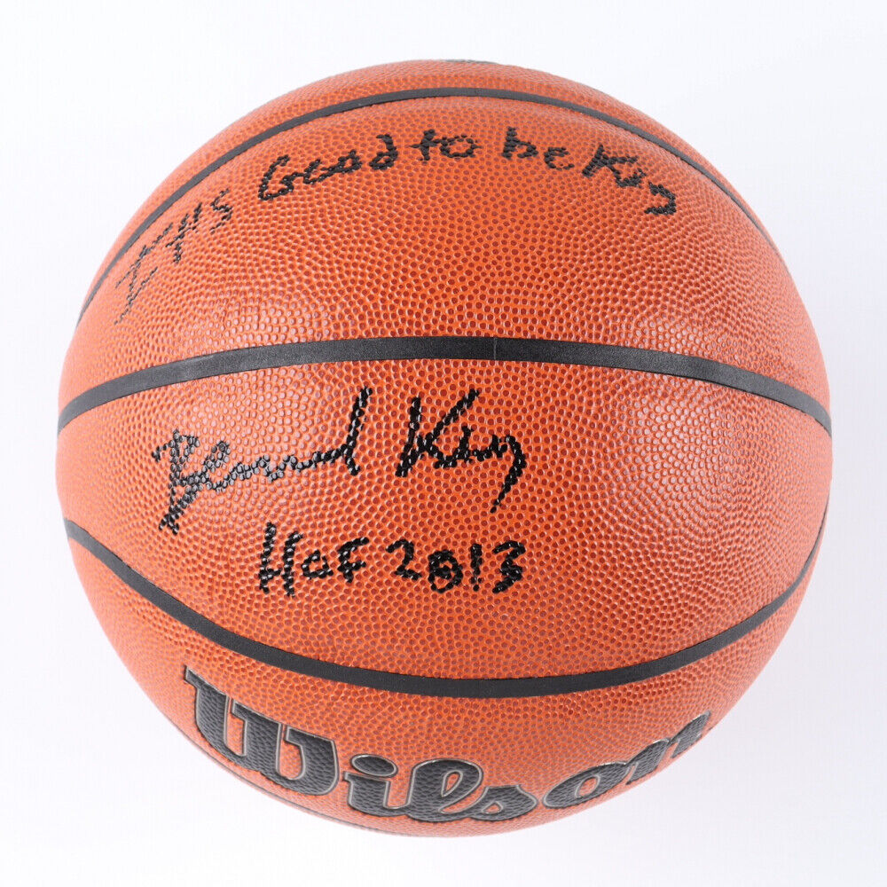 Bernard King Signed Wilson NBA Basketball Inscribed It's Good to Be King JSA COA