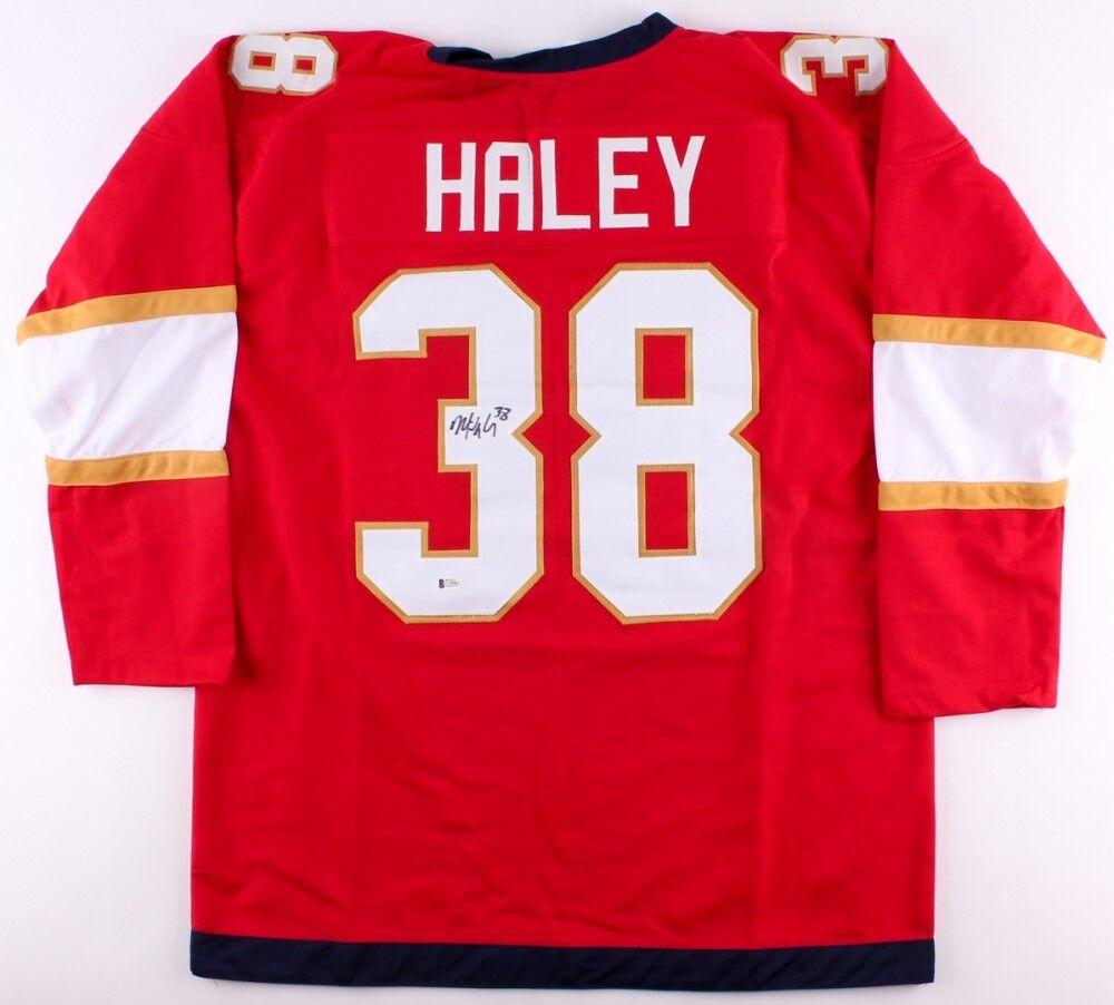 Micheal Haley Signed Florida Panthers Jersey (Beckett COA) Career 2007–present