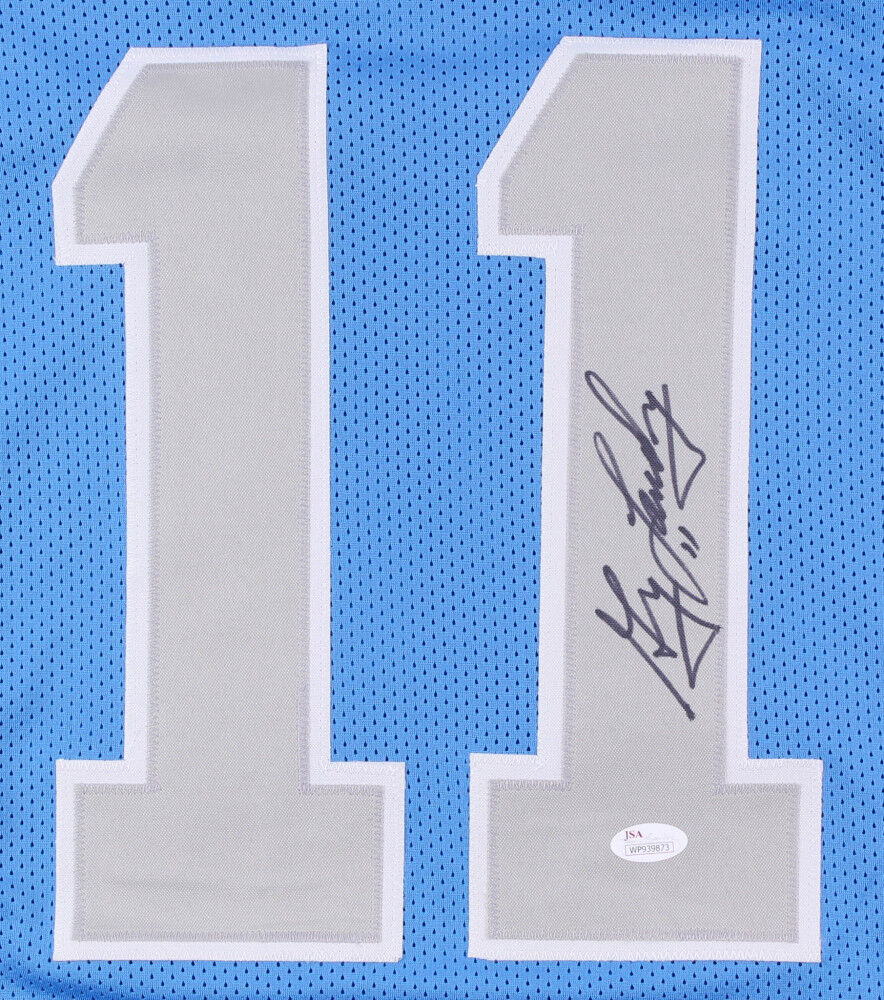 Greg Landry Signed Lions Jersey (JSA COA) Detroit Starting Q.B. (1968–1978)