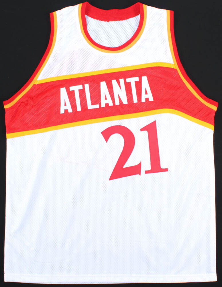 Dominique Wilkins Signed Atlanta Hawks Jersey (Beckett COA) Hall of Fame 2006
