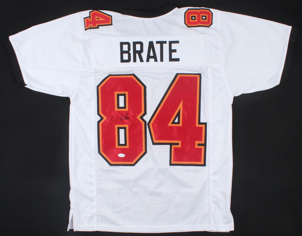 Cameron Brate Signed Buccaneers Jersey (JSA) "Brate Train" / Tampa Bay Tight End