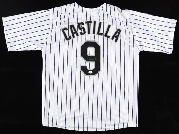 Vinny Castilla Colorado Rockies Men's Home White Jersey w