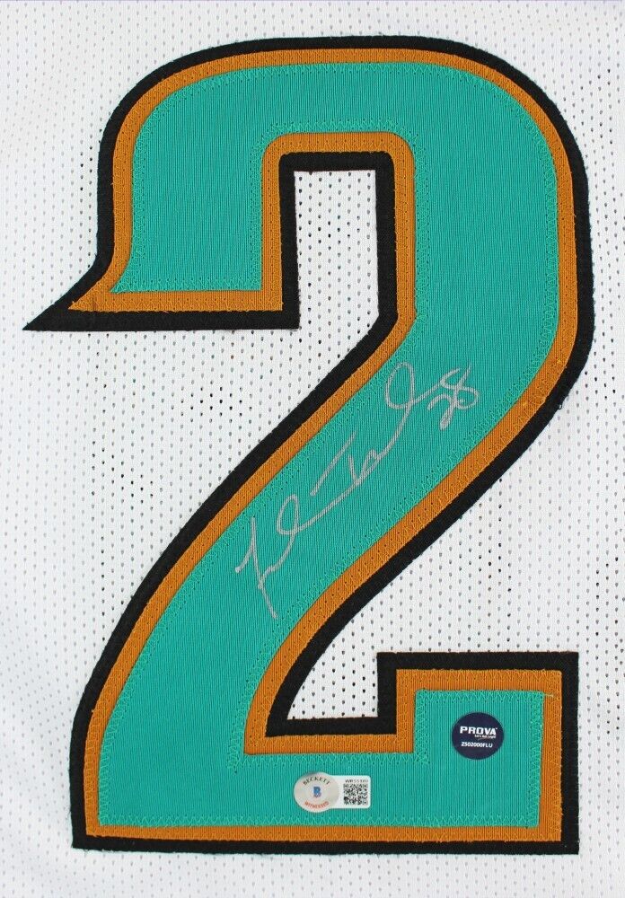 Fred Taylor Signed Jaguars White Jersey (Beckett) Jacksonville RB 1998–2008