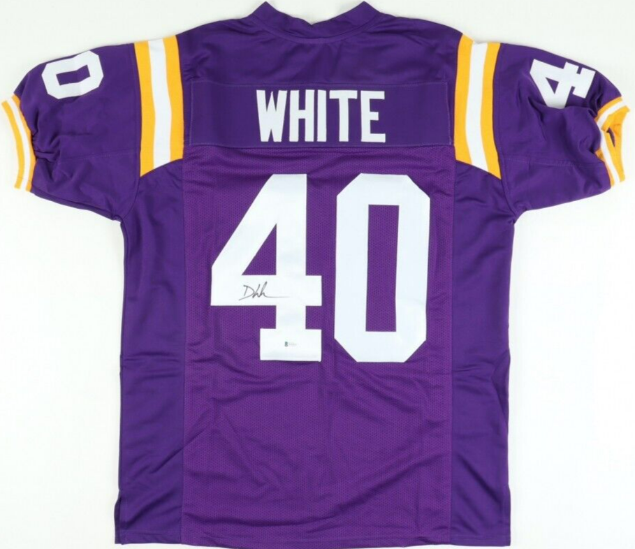 Devin White Signed LSU Tigers Jersey (Beckett COA) Tampa Bay #5 Overall Pck 2019