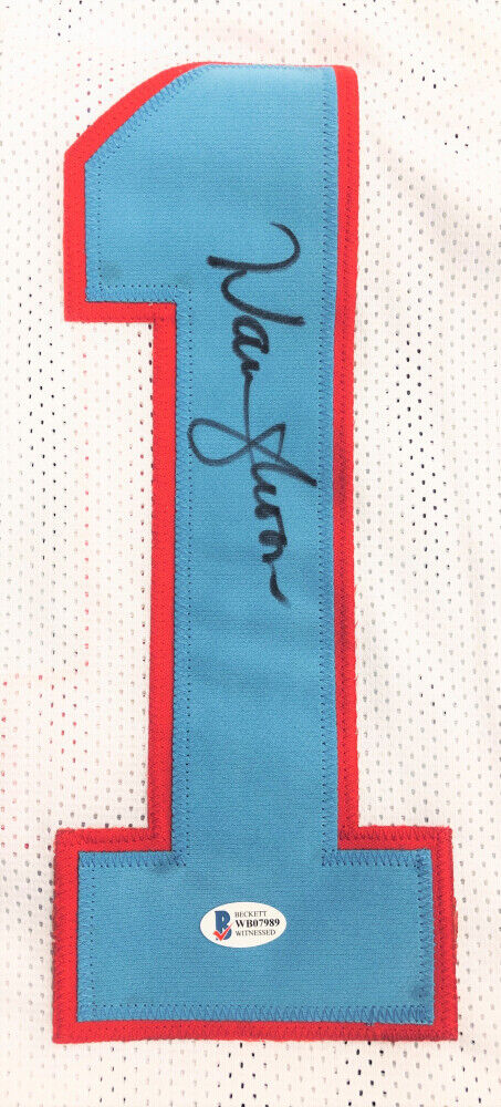 Warren Moon Signed Houston Oilers Jersey (Beckett COA) 9×Pro Bowl Q.B.