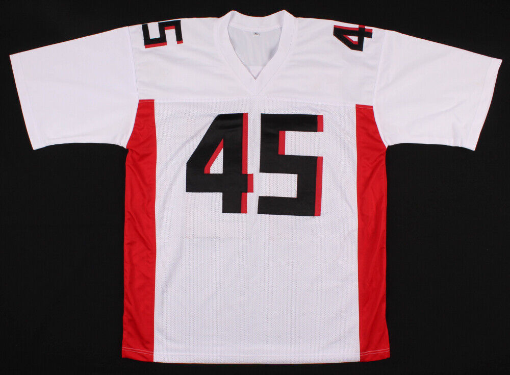 Deion Jones Signed Atlanta Falcons Jersey (Radtke COA) Pro Bowl Linebacker 2017