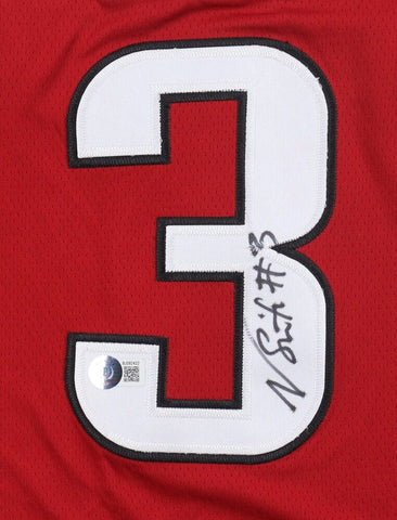 Nick Smith Jr Signed Arkansas Razorbacks Nike Style Jersey (Beckett)