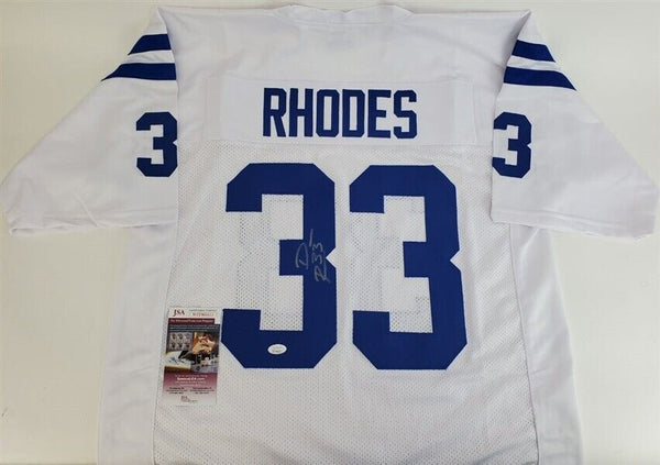 Dominic Rhodes Signed Indianapolis Colts Jersey (JSA COA) Super