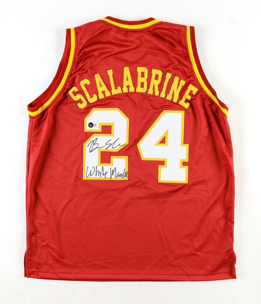 Brian Scalabrine Signed USC Trojans Jersey Inscribed "White Mamba" (Beckett)