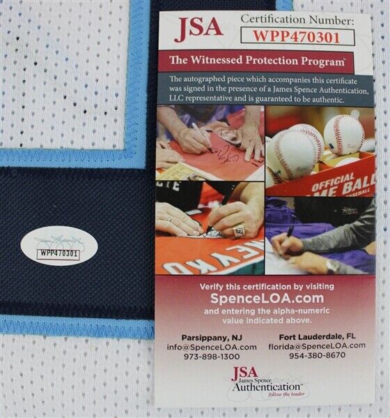 Darrynton Evans Signed Tennessee Titans Jersey (JSA COA) Ex Appalachian State RB