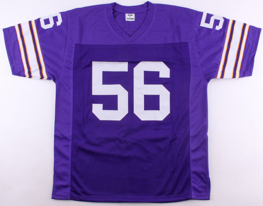 Chris Doleman Signed Vikings Jersey Inscribed "HOF 12" (JSA COA) 8xPro Bowl D.E.